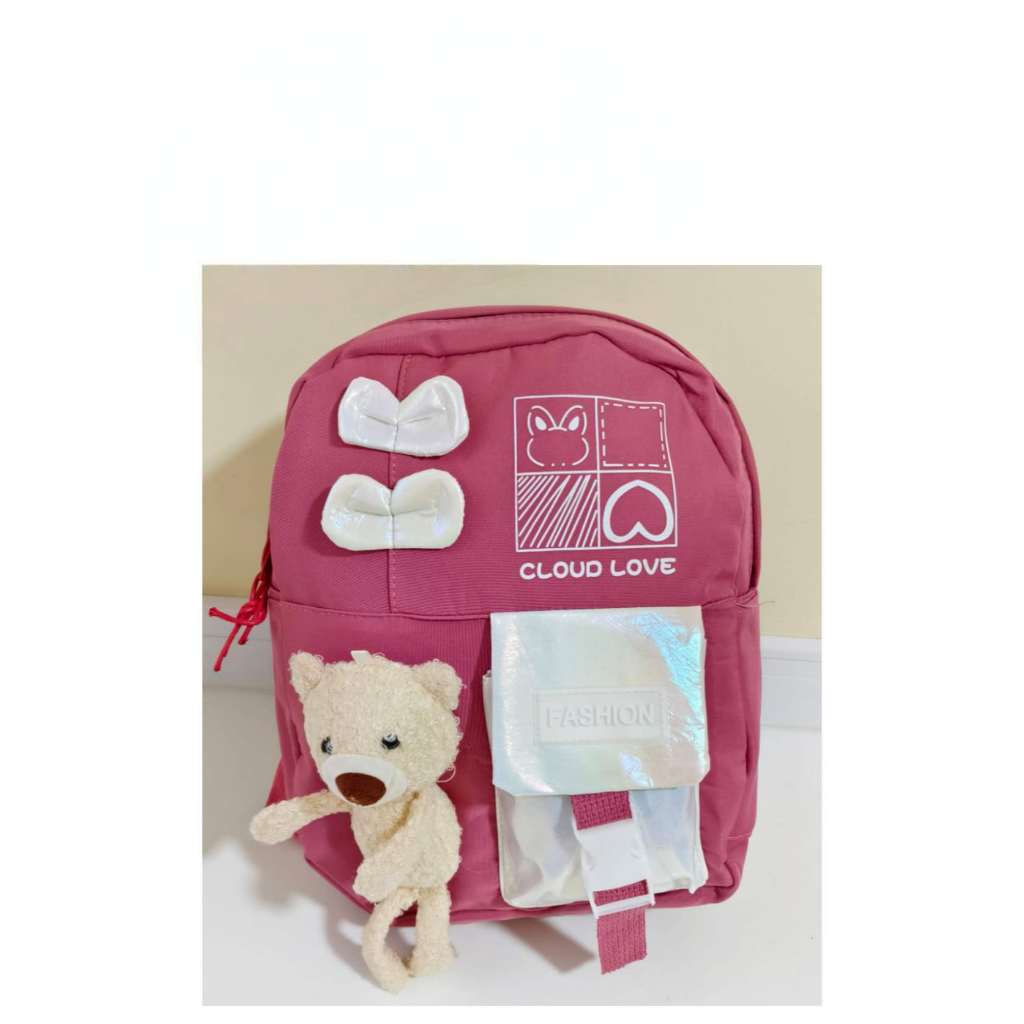 Mochila Pequena Urso Escolar Criança Creche Alça Ajustável em Oferta na Shopee