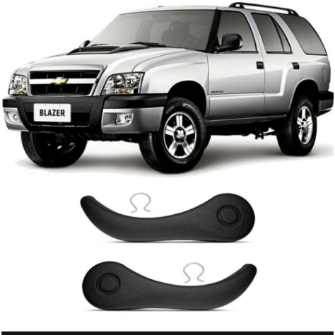 PAR ALAVANCA REGULAGEM DO BANCO GM S10/ BLAZER 96/11 PRETO ORIG 88935257 PLASTCAR P1112P