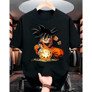 Camiseta Goku Esfera do Dragon Anime Camisa Feminina Masculina 100% Algodão Envio Imediato em Oferta na Shopee
