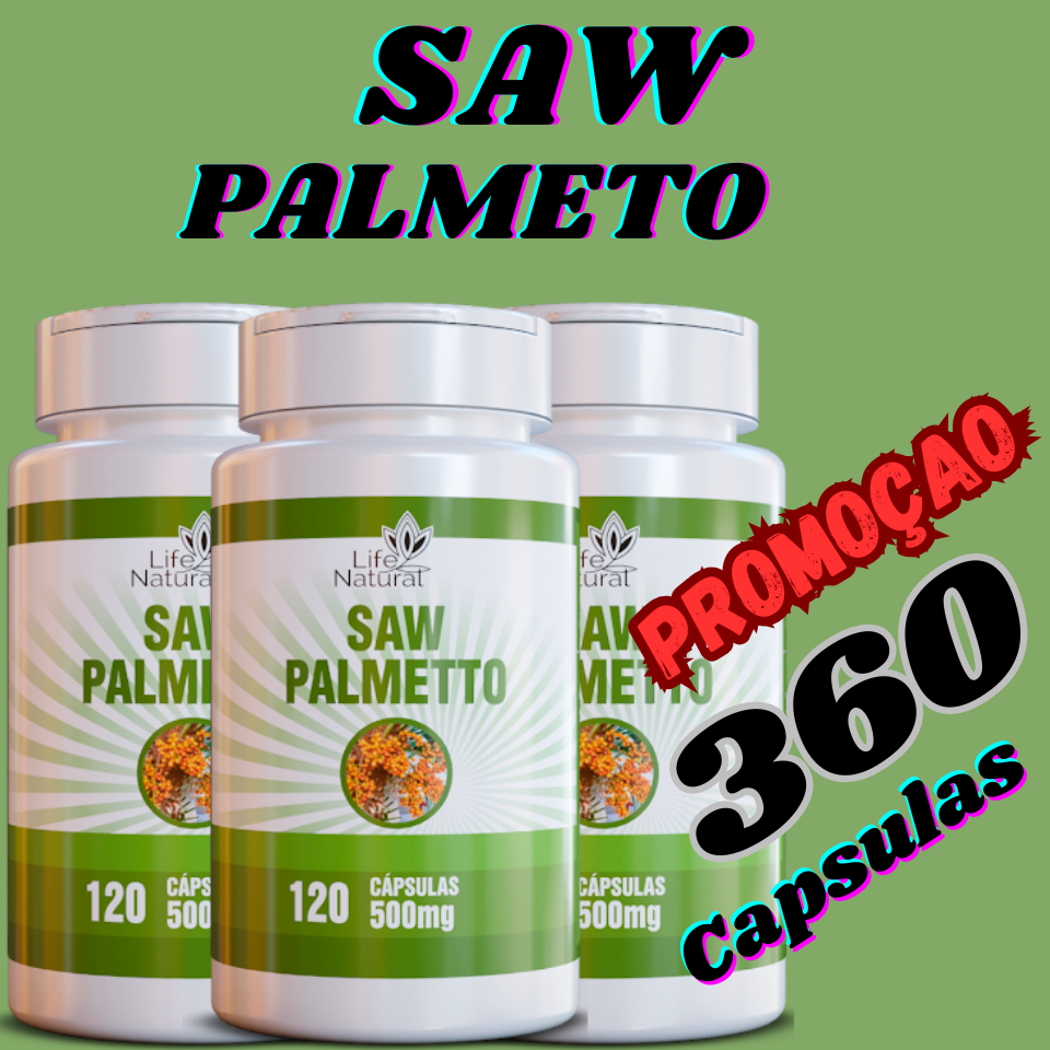 SAW PALMETO CAPSULAS 100% ORIGINAL "Palmeira-anã"Serenoa"