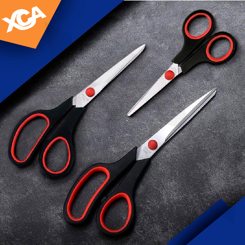 Tesouras Aço Inox Kit 3 Peças Costura Corte Artesanato Profissional Diferentes Tamanhos Domestico