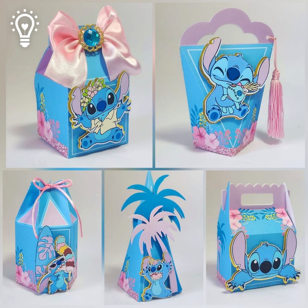 PERSONALIZADO / STITCH / STITCH AZUL / LILO STITCH /  PEGUE e MONTE /LEMBRANCINHA / KIT FETSA STITCH /SACOLINHA