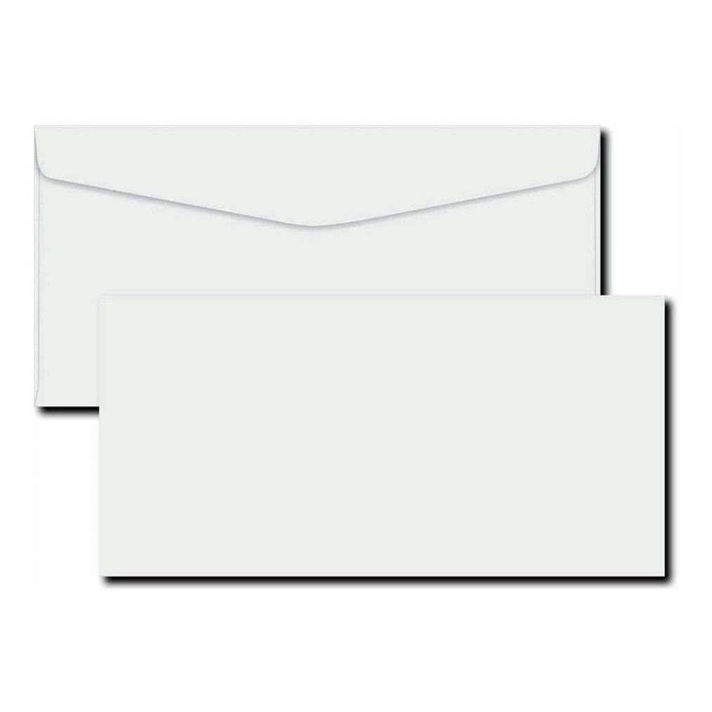 Envelope de Carta Oficio 11,4x22,6cm Branco Liso s/CEP Pacote c/100 ou 200un. em Oferta na Shopee