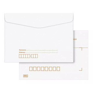 Envelope de Carta c/CEP 11,4 x 16,2 cm COF012 pacote c/100 ou 200 envelopes
