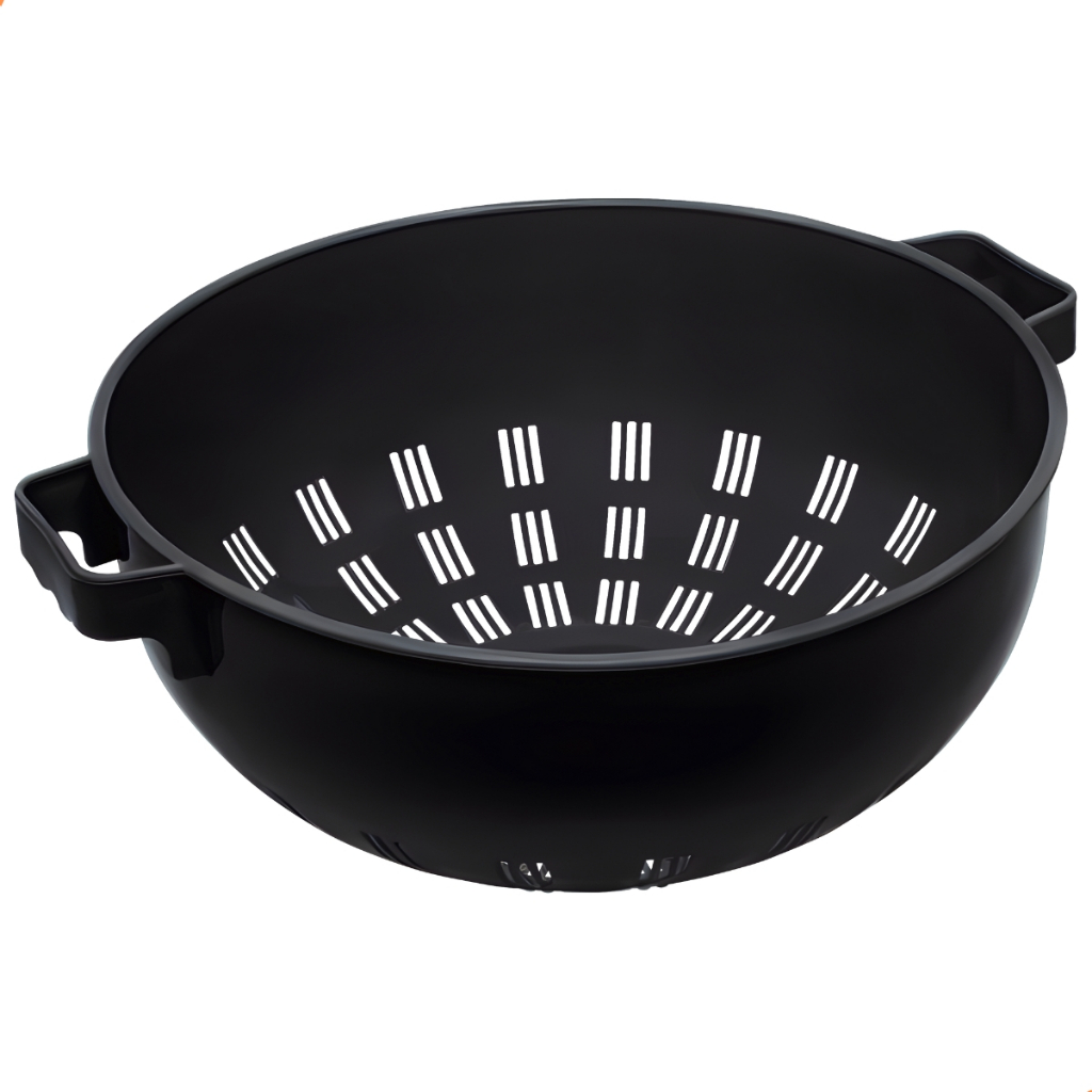 Escorredor para Massas Macarrão Preto 3500ML 27cm x 13cm Salada Livre BPA Grande