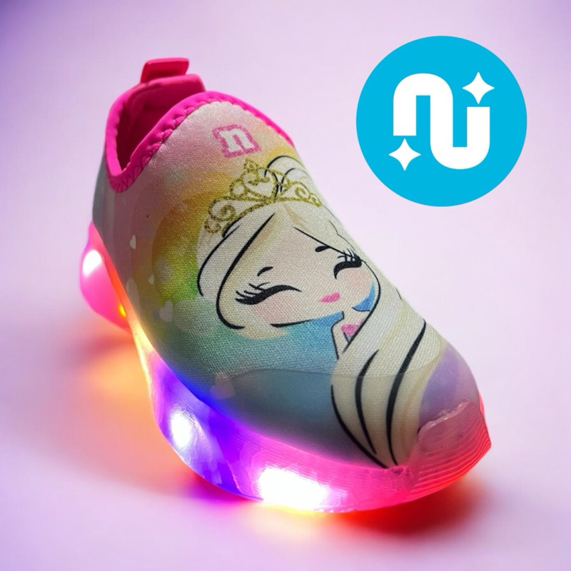 Tênis Novopé Led Infantil Menina Pisca Pisca Princesinha tamanho 20 ao 27