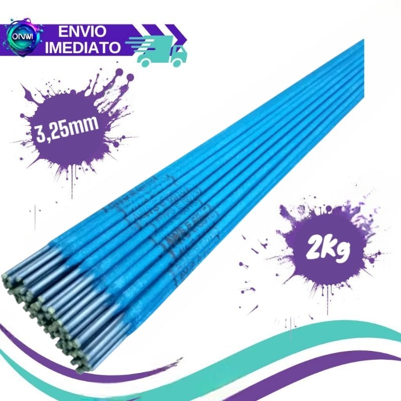 2kg Eletrodo Azul Revestido 6013 Azul de 3,25MM