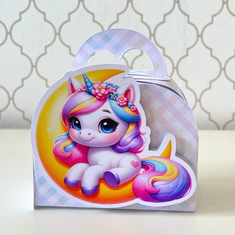 CAIXA MALETA PERSONALIZADA PARA LEMBRANCINHAS UNICÓRNIO | CAIXINHA | FESTA | INFANTIL | ANIVERSARIO