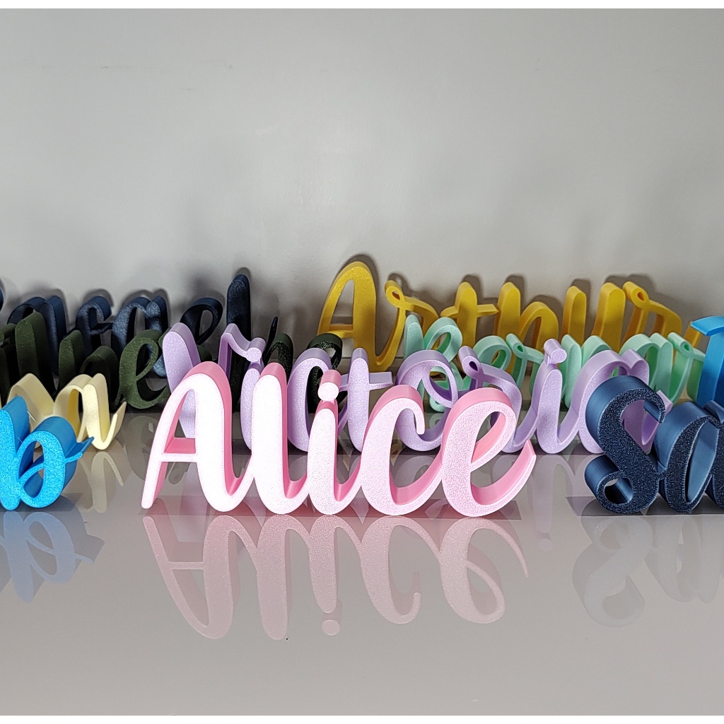 Letreiro Decorativo 3D Personalizado - Nome para Bebê, Filho, Namorado - Vários Tamanhos e Cores em Oferta na Shopee