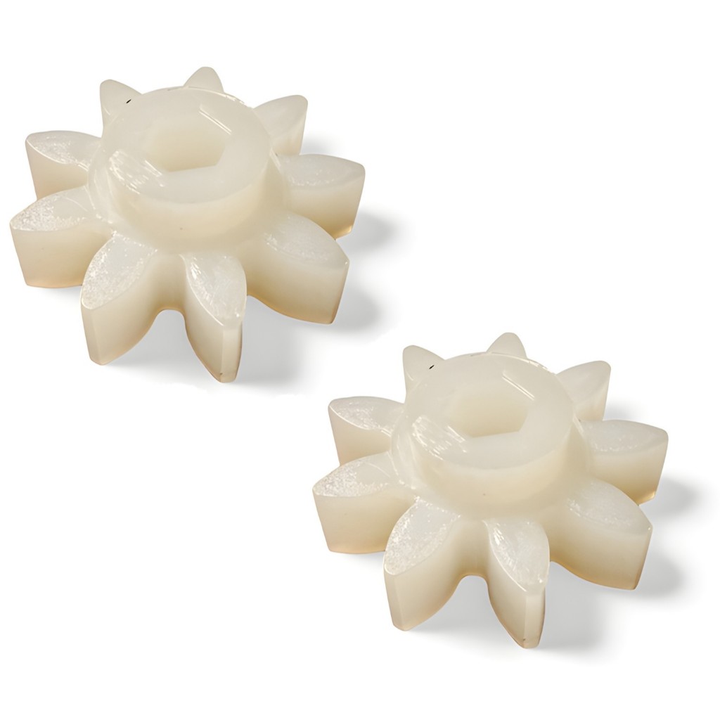 Kit 2 engrenagens 9 dentes nylon para laminador cilindro de massas elétrico Malta