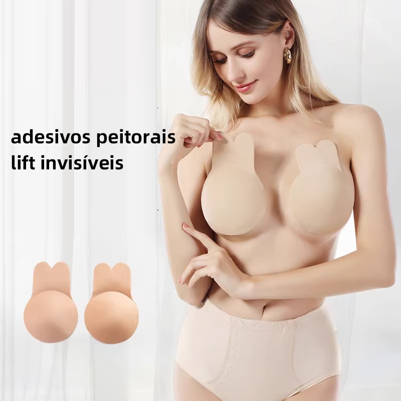 pares Sutiã Adesivo Silicone Up Haiz Levanta Seio Transparente Coelho tapa seio em Oferta na Shopee