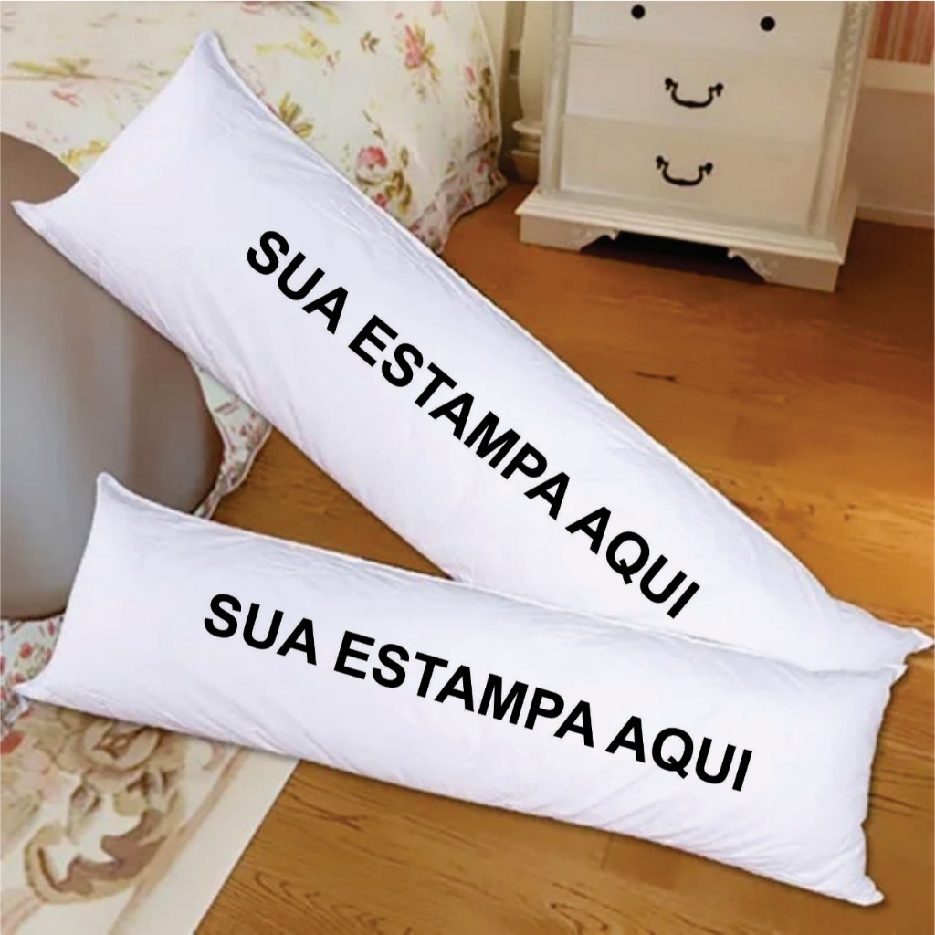 Travesseiro de Corpo Personalizado Xuxão Escolha Sua Estampa Sua Idéia Foto Namoro Presente Amigos