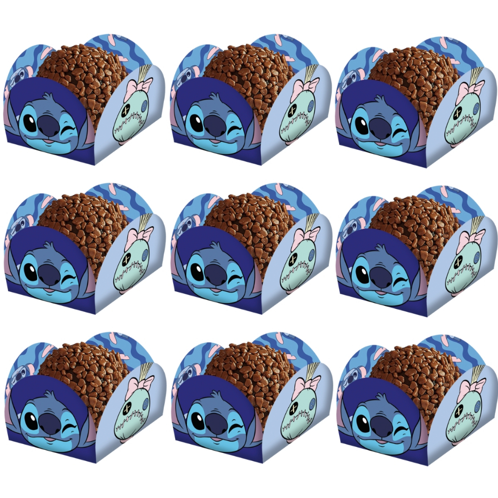 Porta Forminha Brigadeiro Doces Stitch C/40 Unidades Festcolor em Oferta na Shopee