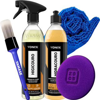 Kit Limpeza Hidratação Couro Vonixx Limpa e Hidrata + Pincel Yamase em Oferta na Shopee