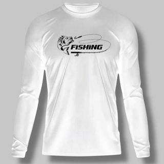 Camisa manga longa para pescaria com proteção solar uv pesca masculina em Oferta na Shopee