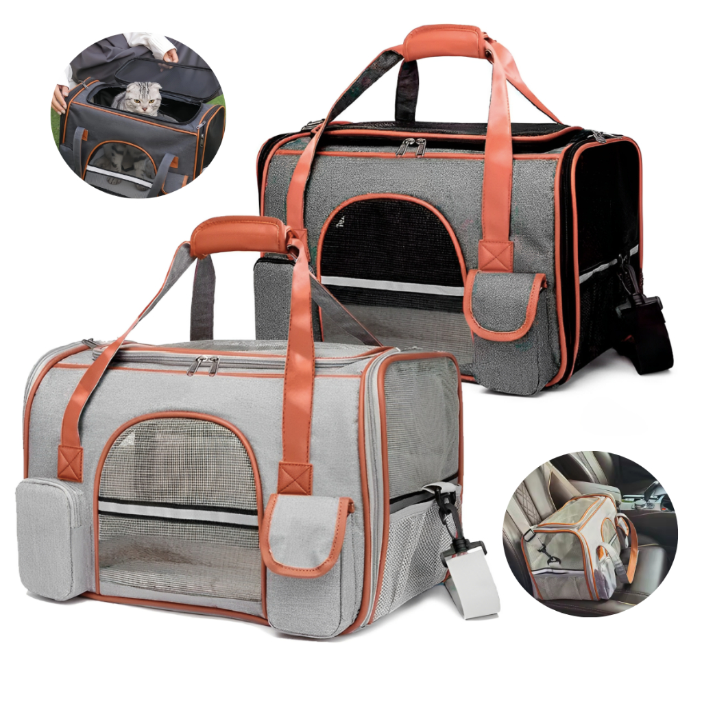 Bolsa Pet Transporte Viagem Mala Avião Cães E Gatos Luxo Grande em Oferta na Shopee