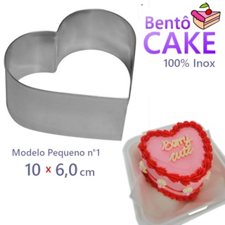 Aro Cortador de Bolo  Coração - Edição Bento Cake 10x6,0 cm em Oferta na Shopee