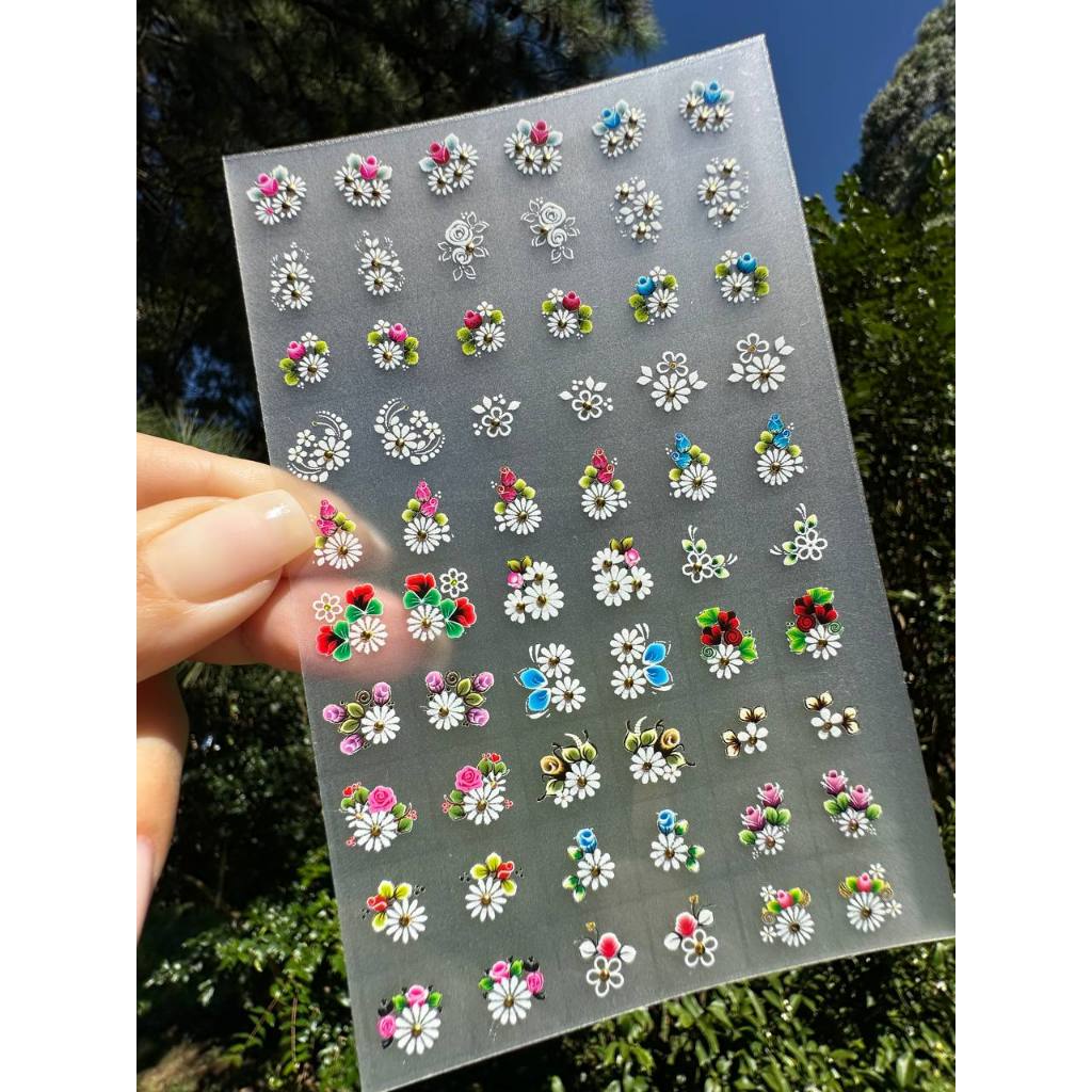 Mini Cartela De Peliculas Para Unhas- Com Pedraria M 02