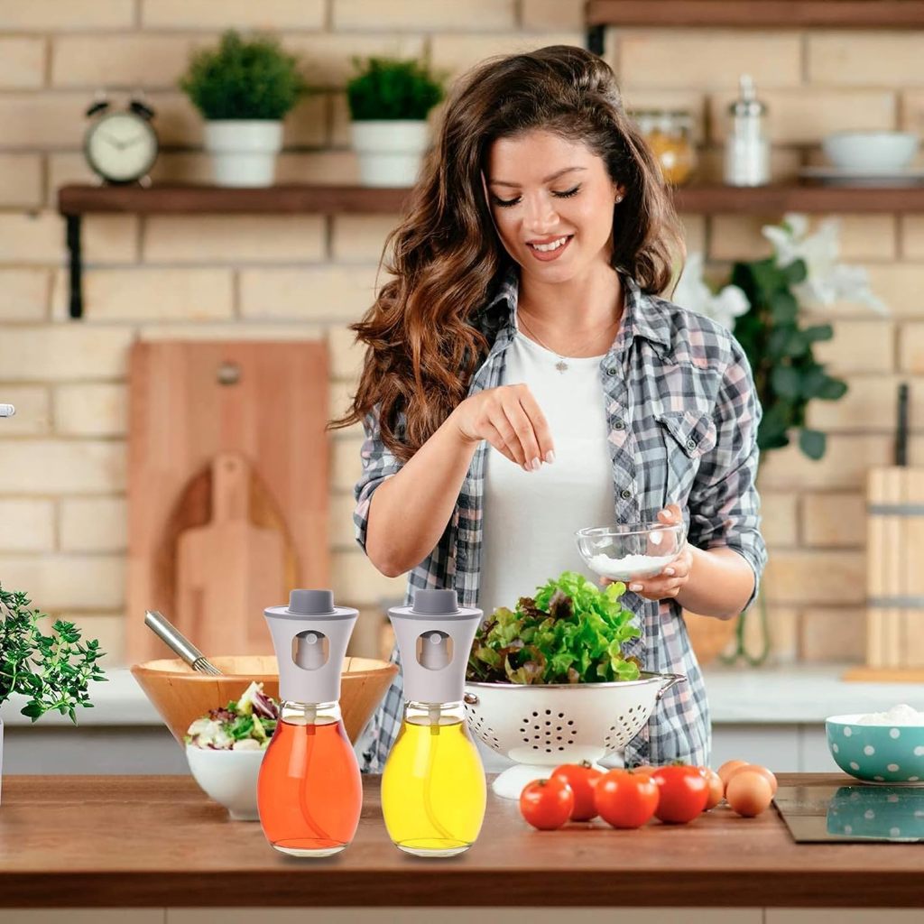 Borrifador de Azeite e Óleos Vidro Spray de Cozinha Pulverizador Alta Pressão em Oferta na Shopee