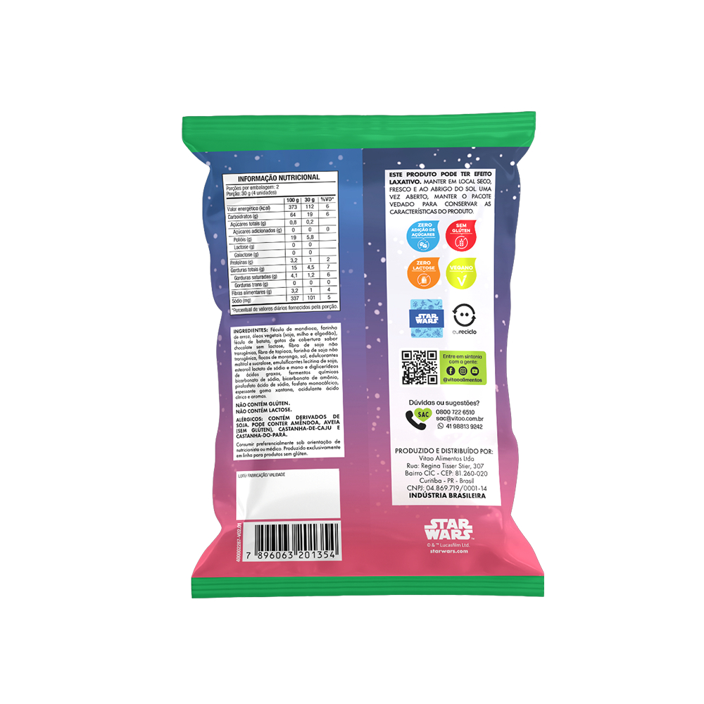Detalhes do Kit Cookies Morango Sem Glúten Disney 60G - 6 Unidades