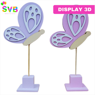kit Displays Borboleta Com Suporte Decoração Jardim Bosque Encantado SVB Móveis e Festas em Oferta na Shopee