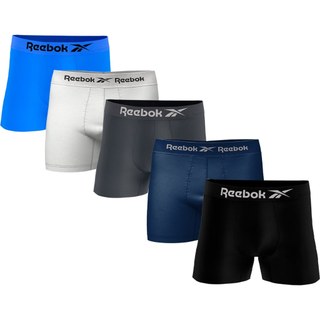 Kit 5 Cuecas Boxer Microfibra Adulto Masculina Sem Costura Reebok em Oferta na Shopee