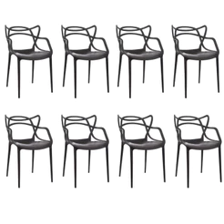Kit 8 Cadeiras Allegra Para Mesa De Jantar Jardim Cozinha