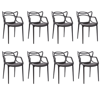 Kit 8 Cadeiras Allegra Para Mesa De Jantar Jardim Cozinha em Oferta na Shopee
