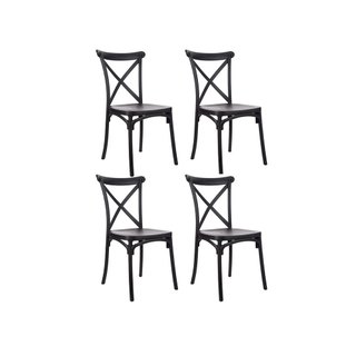 Kit 4 Cadeiras de Jantar Katrina Polipropileno e Fibra de Vidro Estilo Elegante e Durabilidade em Oferta na Shopee