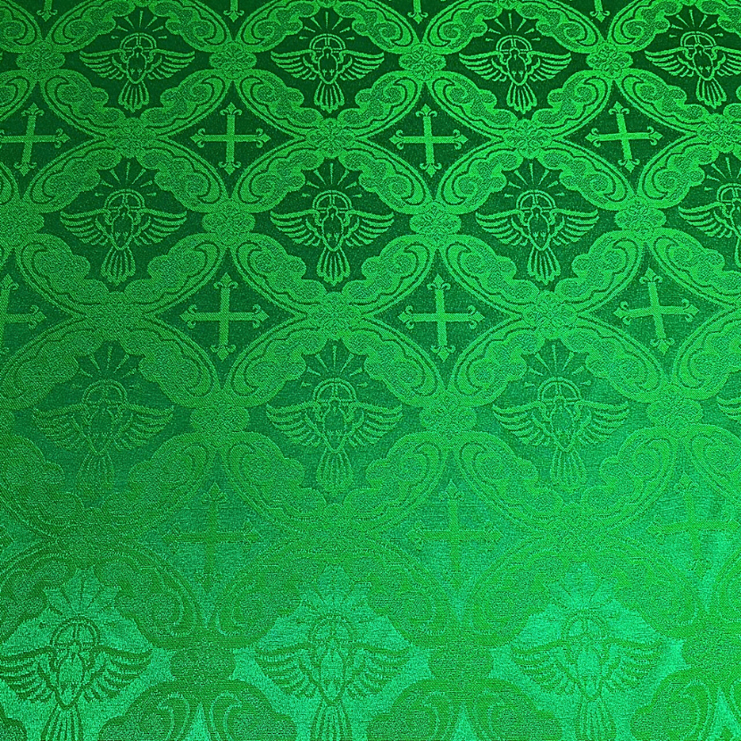 Tecido Litúrgico Jacquard 2,80 de Largura Cruz Religioso para Igrejas Verde em Oferta na Shopee