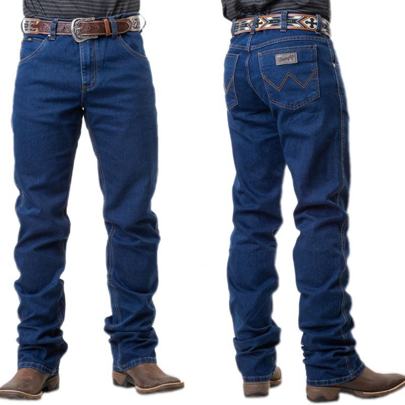 Calça Jeans Masculina Moda Cowboy Wrangler 97 % algodão 3%  elastano