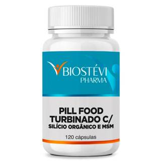 Pill Food Turbinado 120 Cápsulas (Silício Orgânico + MSM) | Apoio para Cabelos, Pele e Unhas em Oferta na Shopee