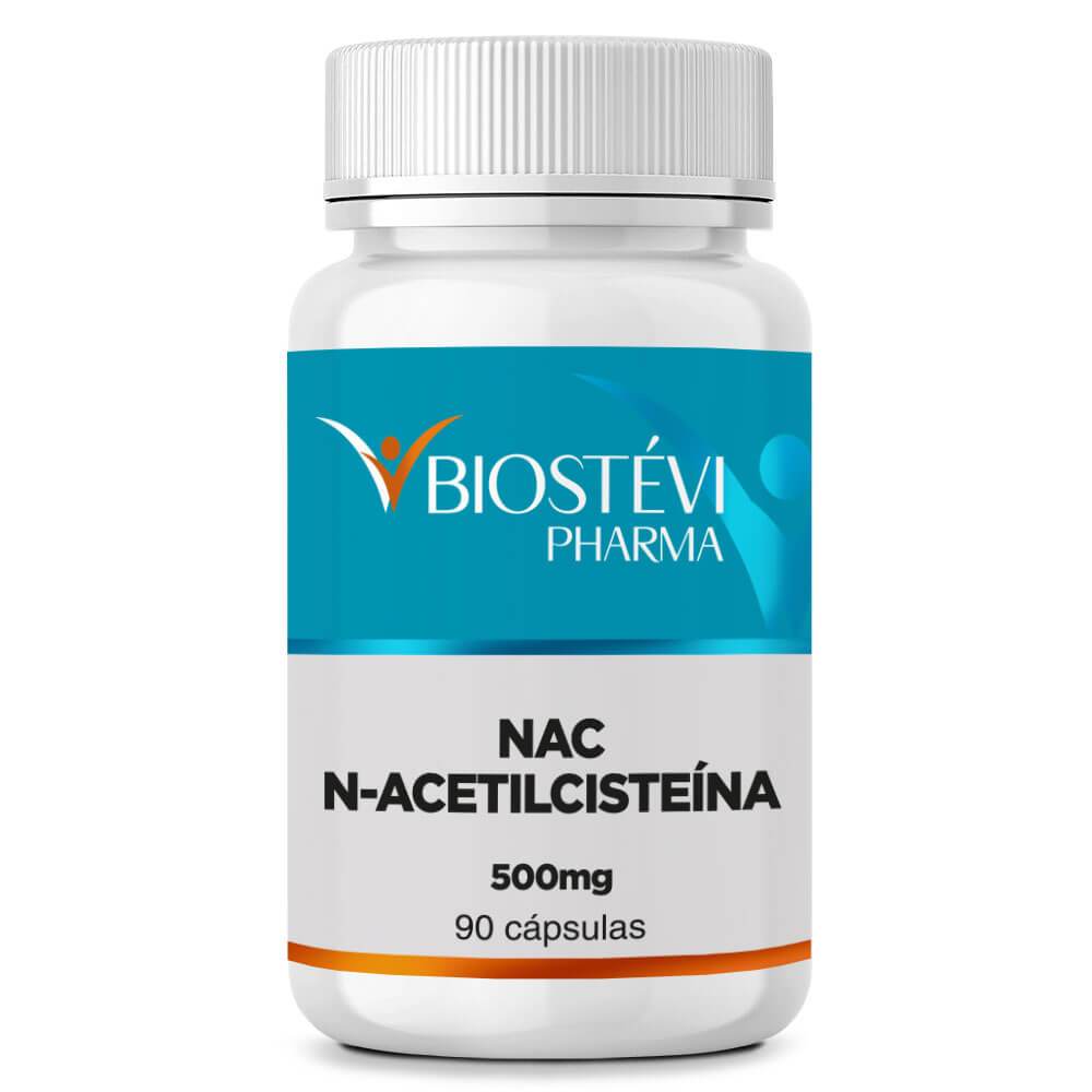 NAC (N-Acetilcisteína) 500mg 90 Cápsulas