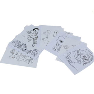 Somente Desenhos Vários Temas Aleatórios Para Pintar E Colorir Diversas Quantidades em Oferta na Shopee