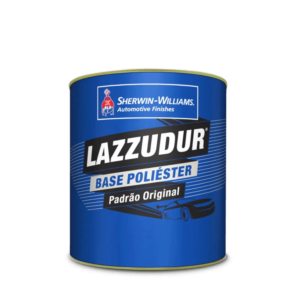 Tinta Poliester Cinza Vulcan Met 900ml Lazzudur