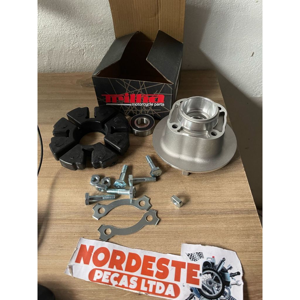 Flange do Cubo Traseiro + Componentes SUZUKI YES  125 SE - Intruder 125
