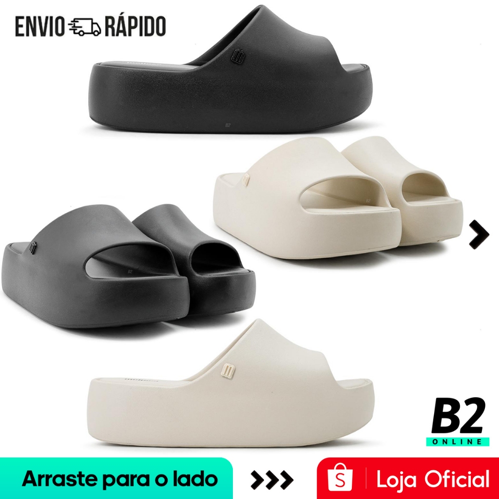 Chinelo Slide Melissa Free Plataforma Feminina Original Com Nota Fiscal e Garantia em Oferta na Shopee