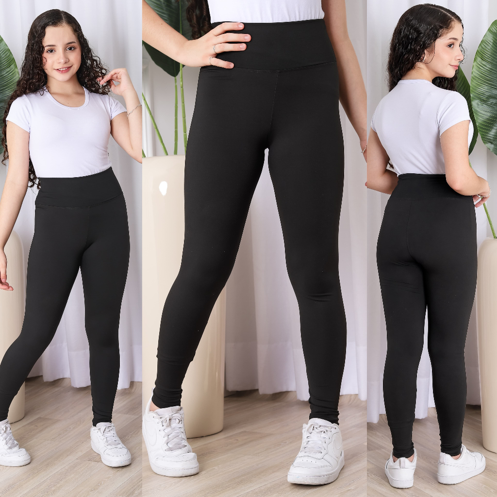 Calça Legging Suplex Infantil Inverno Juvenil Escolar Confortável Ótima Qualidade Outono/Inverno em Oferta na Shopee