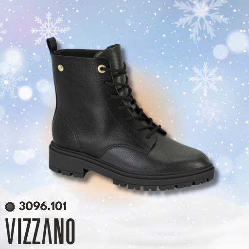 Bota Coturno Feminina Vizzano Salto Tratorado Confortável Zurique