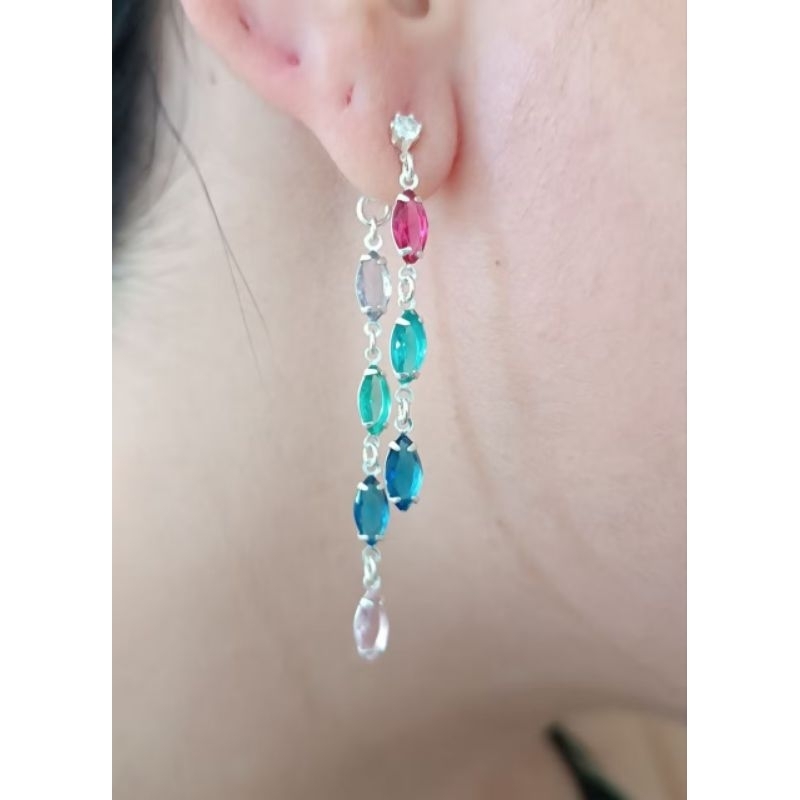 Brinco Navete Zircônias Prata 925 em Oferta na Shopee