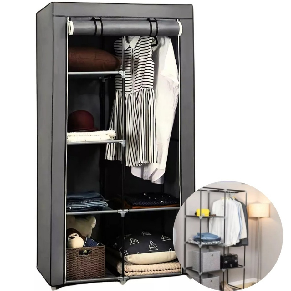 Guarda Roupa Dobrável Portatil Organizador De Roupa Armário Inteligente em Oferta na Shopee