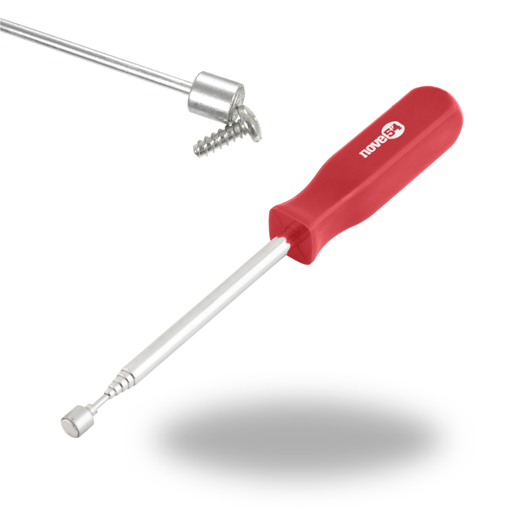 Pegador Magnético Haste Extensivo 54cm Com Ponta Magnética (Imã) Pega Parafuso ~ Pega Coisas Caneta Imã Extensível