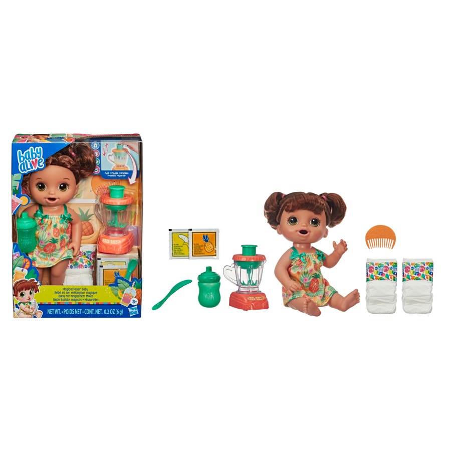 Boneca Baby Alive Misturinha Sabor Tropical Morena - E6944 - Mom & Baby