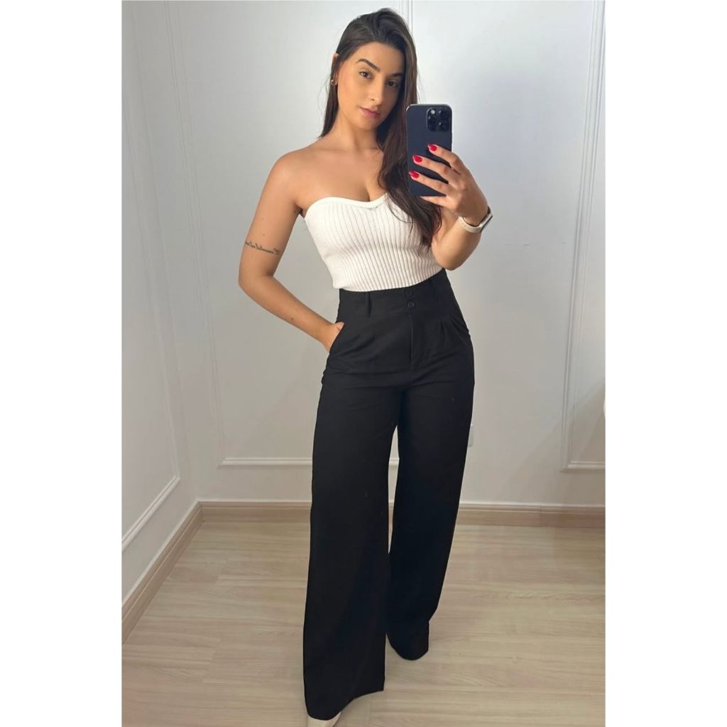 Jemmy moda calça pantalona,ticido marrant ,tamanho P M G GG