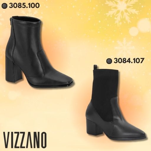 Bota Feminina Salto Alto Vizzano Bico Fino Confortável