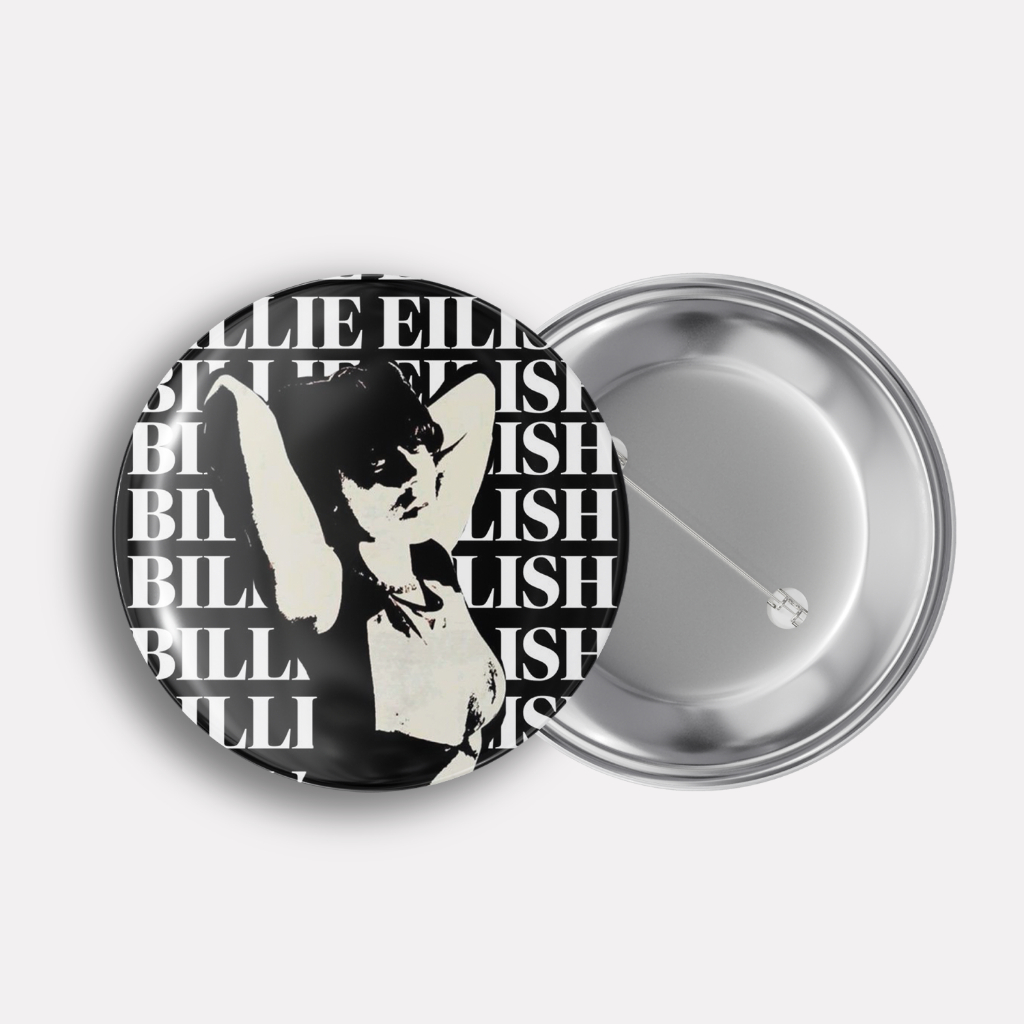 Botton Personalizado Música Billie Eilish Escrita | unitário ou monte o seu kit em Oferta na Shopee