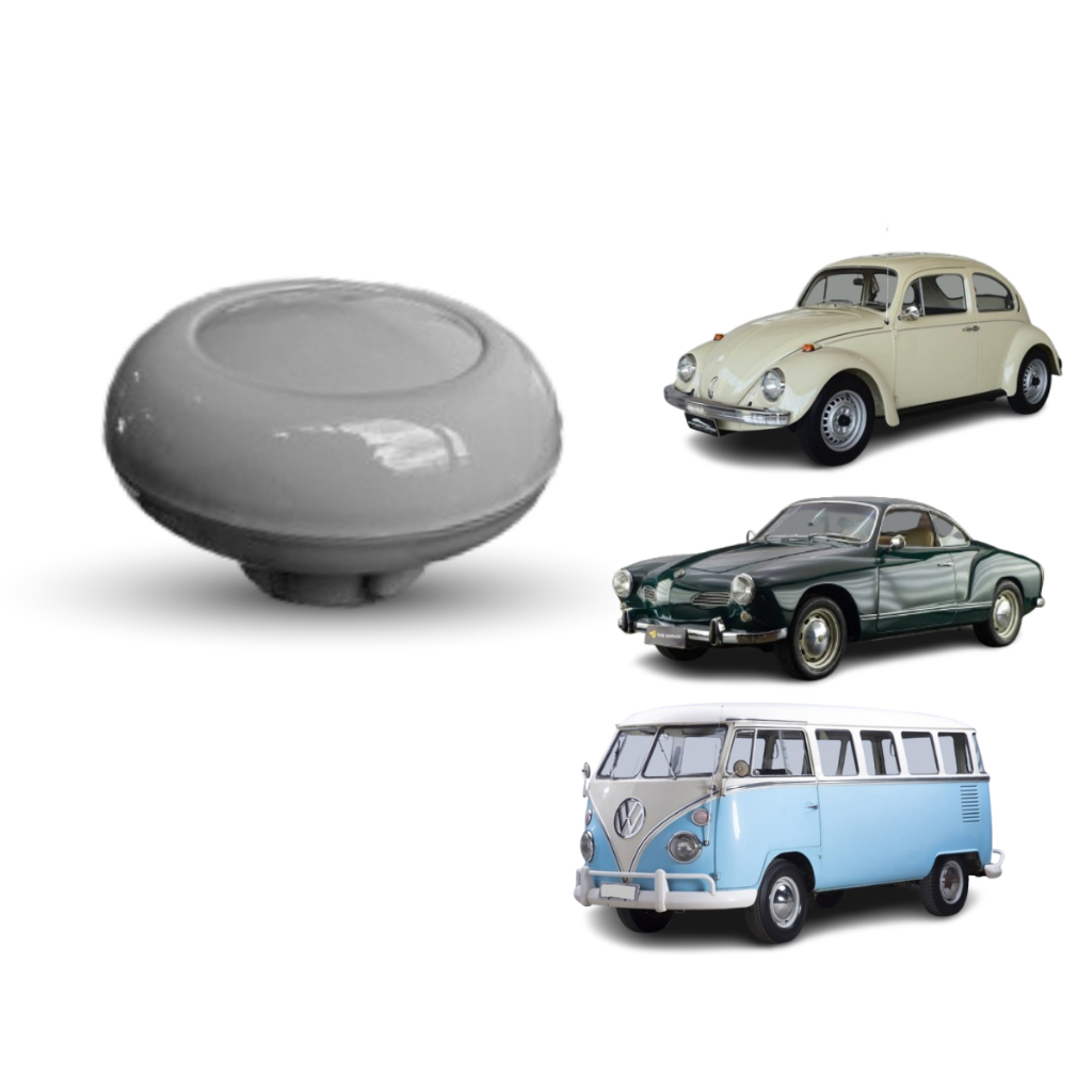 Manopla Bola Cambio Rosca Grossa Fusca Ghia Kombi 1953 á 1976 Cinza Marfim Vermelho Preto Marrom e Marrom Metálico