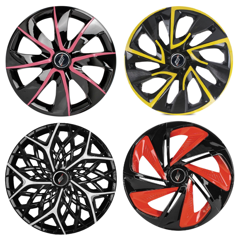 Jogo 4 Calotas Esportivas Aro 14 Color Chevrolet Volkswagen Fiat Ford Universal