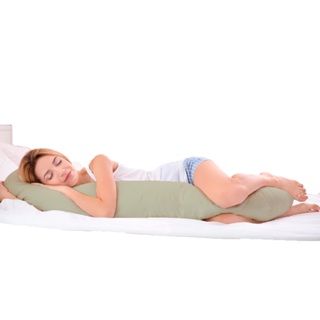 Travesseiro de Corpo 100% Silicone + Capa Mileva - Cores em Oferta na Shopee