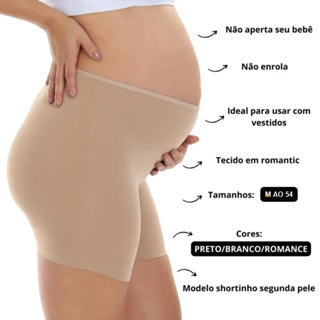 Kit 2 Short Gestante Feminino Plus Size Anagua Segunda Pele Usar De Baixo De Saia E Vestido Bermuda Não Marca em Oferta na Shopee